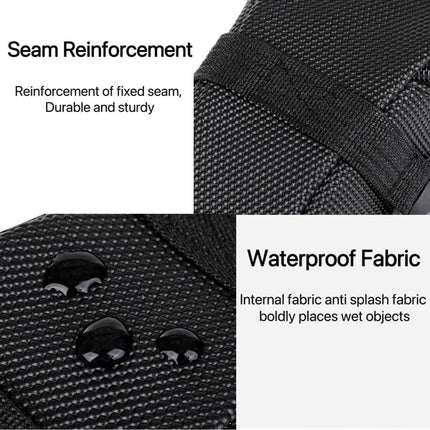 21*9*9 cm - Bicycle Saddle Bag - under-saddle bike bag - bicycle saddle bag for mountain bikes - waterproof bag - outdoor accessories - cycling gear - for phone, wallet, keys, tools, accessories - black