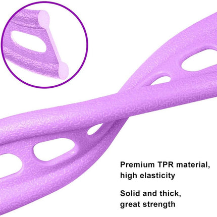 Elastic Abdominal Trainer - Fitness Resistance Bands - Ab Trainer - Ab Roller - Ab Wheel - Abdominal Wheel - Resistance Fitness Resistance Pedal Band - Multifunctional Tension Cord - Training Aids - Leg Stretching - Fitness Equipment - Purple