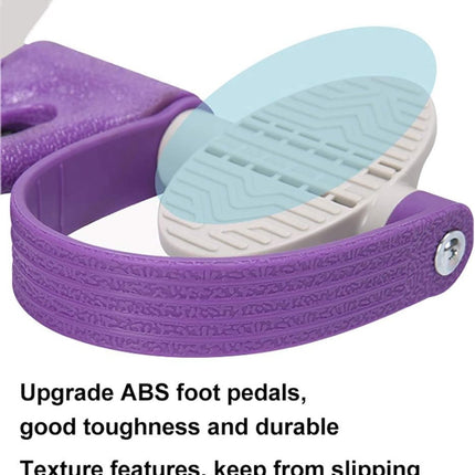 Elastic Abdominal Trainer - Fitness Resistance Bands - Ab Trainer - Ab Roller - Ab Wheel - Abdominal Wheel - Resistance Fitness Resistance Pedal Band - Multifunctional Tension Cord - Training Aids - Leg Stretching - Fitness Equipment - Purple
