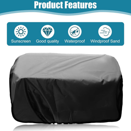Bicycle crate cover - Bicycle covers - Rain cover - Rain cover for bicycle basket - Rain cover for electric vehicles - Waterproof bicycle basket cover - Universal waterproof bicycle basket protector - Dust cap - Adjustable cover - Water-resistant - 54*47