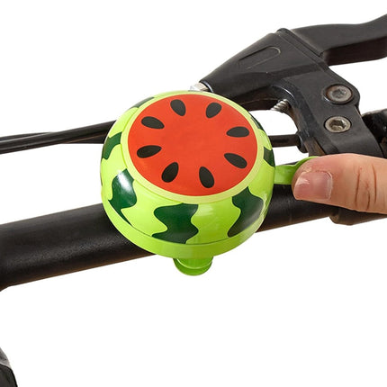 Bicycle bell - Fruits bicycle bell for children - Children's bicycle bell - adjustable bicycle bell - bicycle accessories - bicycle horn - ringing bicycle bell sound - watermelon pattern - 6*5 cm - red and green