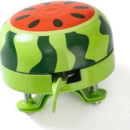 Bicycle bell - Fruits bicycle bell for children - Children's bicycle bell - adjustable bicycle bell - bicycle accessories - bicycle horn - ringing bicycle bell sound - watermelon pattern - 6*5 cm - red and green