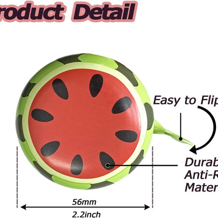 Bicycle bell - Fruits bicycle bell for children - Children's bicycle bell - adjustable bicycle bell - bicycle accessories - bicycle horn - ringing bicycle bell sound - watermelon pattern - 6*5 cm - red and green