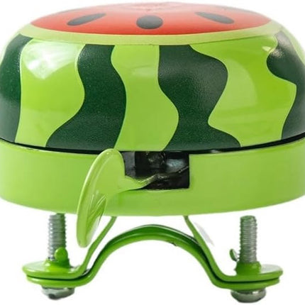 Bicycle bell - Fruits bicycle bell for children - Children's bicycle bell - adjustable bicycle bell - bicycle accessories - bicycle horn - ringing bicycle bell sound - watermelon pattern - 6*5 cm - red and green