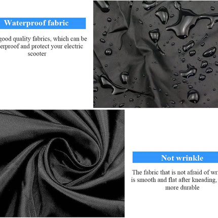 Electric Scooter Cover - Oxford Fabric 210D Electric Scooter Cover - Waterproof Scooter Cover - Dustproof - Snowproof - Sunproof - Rainproof - Protective Cover - Black - 170×61×117 cm