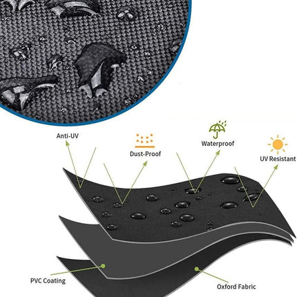 Electric Scooter Cover - Oxford Fabric 210D Electric Scooter Cover - Waterproof Scooter Cover - Dustproof - Snowproof - Sunproof - Rainproof - Protective Cover - Black - 170×61×117 cm