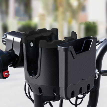 WQJNWEQ-Clearance-Cup-Holder-with-Phone-Holder-Bike-Cup-Holder-2-in-1-Universal-Cup-Phone-Holder-for-Stroller-Bike-Wheelchair-Walker-Scooter Black