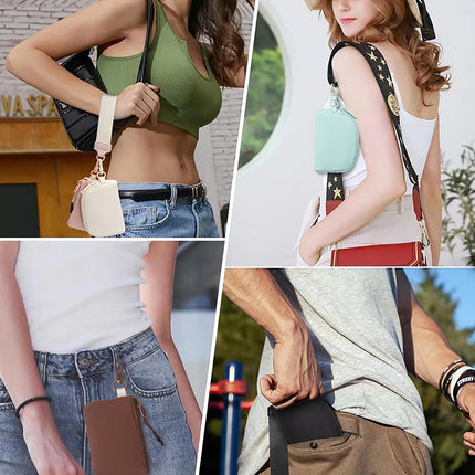 3/2/1PCS Keychain Wallet Mini Zip Around Wristlet Wallets For Women Detachable Dual Pouch Wristlet Portable Coin Purse Small Wallets For Travel Sports Outdoors Purple 1PCS & Grey 1PCS & Mint Green 1PCS