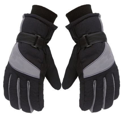 IDALL Ski Gloves Waterproof Gloves Winter Outdoor Men And Women Snow Skating Snowboarding Windproof Warm Ski Gloves Snow Gloves Winter Gloves W-Blue One Size Grey