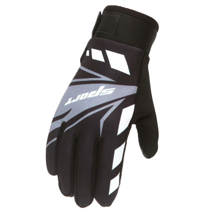 IDALL Ski Gloves Waterproof Gloves Winter Outdoor Men And Women Snow Skating Snowboarding Windproof Warm Ski Gloves Snow Gloves Winter Gloves W-Blue One Size W-Black