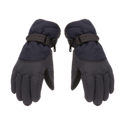 Dengjunhu Kids Winter Gloves - Snow & Ski Waterproof Youth Gloves for Boys & Girls - Insulated for Cold Weather Outdoor Play, Skiing & Snowboarding M Black