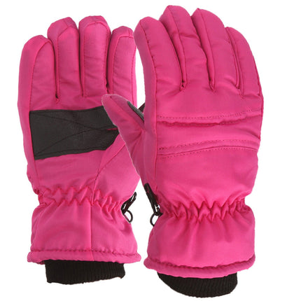 GXWEA Gloves For Kids Toddler Skis Kids Gloves Winter Gloves Thick Gloves Stretchy Warm Gloves Boys Girls 6-24 Months 4-8 Year AHA1 kids snow gloves Hot Pink