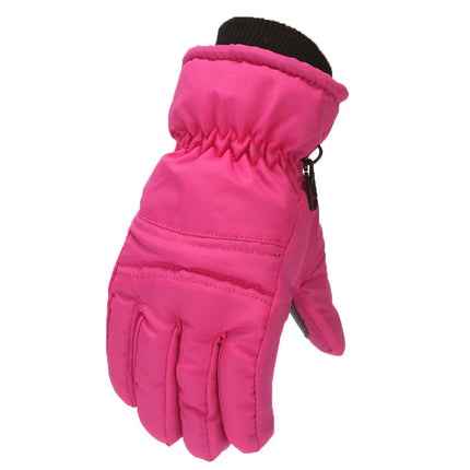 GXWEA Gloves For Kids Toddler Skis Kids Gloves Winter Gloves Thick Gloves Stretchy Warm Gloves Boys Girls 6-24 Months 4-8 Year AHA1 kids snow gloves Hot Pink