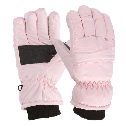 GXWEA Gloves For Kids Toddler Skis Kids Gloves Winter Gloves Thick Gloves Stretchy Warm Gloves Boys Girls 6-24 Months 4-8 Year AHA1 kids snow gloves Pink