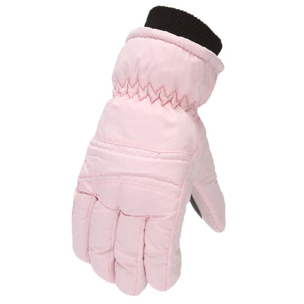 GXWEA Gloves For Kids Toddler Skis Kids Gloves Winter Gloves Thick Gloves Stretchy Warm Gloves Boys Girls 6-24 Months 4-8 Year AHA1 kids snow gloves Pink