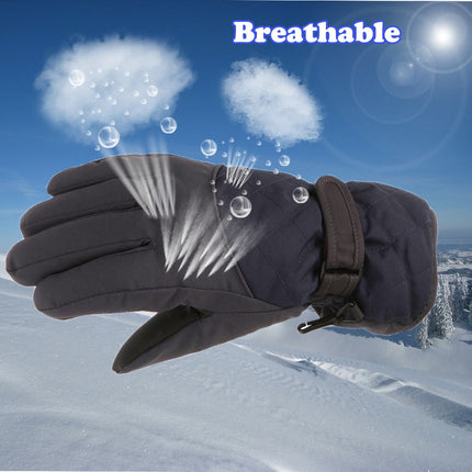 GXWEA Gloves For Kids Toddler Skis Kids Gloves Winter Gloves Thick Gloves Stretchy Warm Gloves Boys Girls 6-24 Months 10-16 Year AHA2 kids snow gloves Black