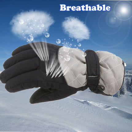GXWEA Gloves For Kids Toddler Skis Kids Gloves Winter Gloves Thick Gloves Stretchy Warm Gloves Boys Girls 6-24 Months 6-11 Year AHA2 kids snow gloves Grey
