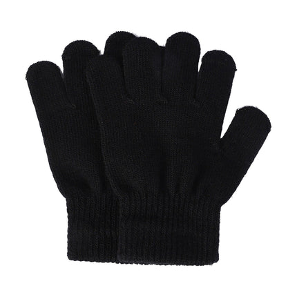GXWEA Gloves For Kids Toddler Skis Kids Gloves Winter Gloves Thick Gloves Stretchy Warm Gloves Boys Girls 6-24 Months 5-12 years AHA3 kids snow gloves Black