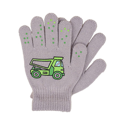 GXWEA Gloves For Kids Toddler Skis Kids Gloves Winter Gloves Thick Gloves Stretchy Warm Gloves Boys Girls 6-24 Months 5-12 years AHA4 kids snow gloves Grey