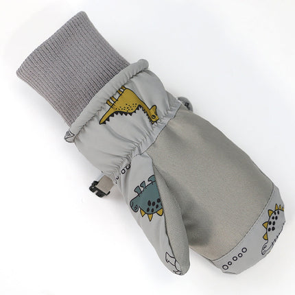 GXWEA Gloves For Kids Toddler Skis Kids Gloves Winter Gloves Thick Gloves Stretchy Warm Gloves Boys Girl 6-24 Months AHA5 kids snow gloves Grey