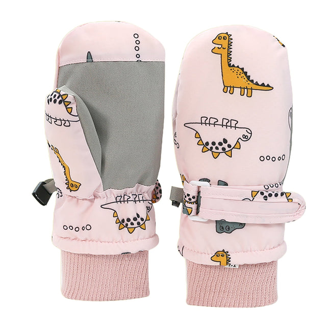 GXWEA Gloves For Kids Toddler Skis Kids Gloves Winter Thick Stretchy Warm V1189-LWWAL-20260325-00317