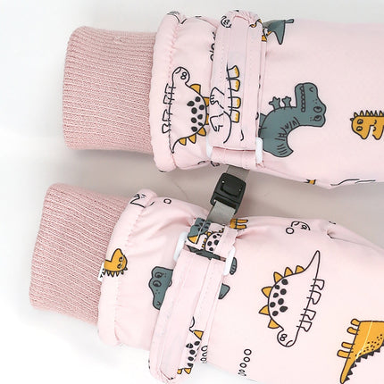 GXWEA Gloves For Kids Toddler Skis Kids Gloves Winter Gloves Thick Gloves Stretchy Warm Gloves Boys Girl 6-24 Months AHA5 kids snow gloves Pink