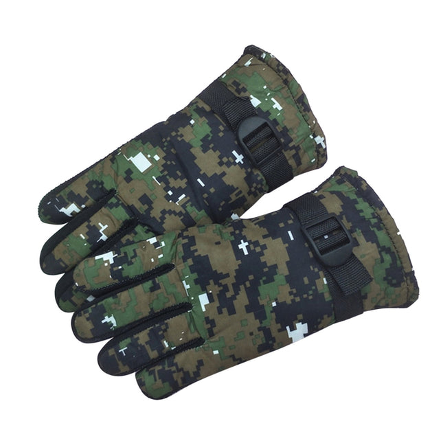 TAIAOJING Kids Winter Snow Ski Gloves Kids Winter Warm Windproof Cold Weather Outdoor Sports Gloves