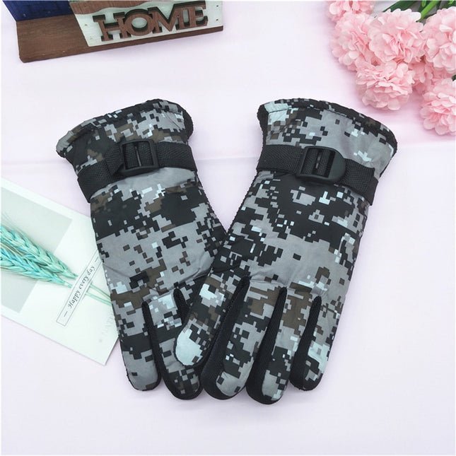 TAIAOJING Kids Winter Snow Ski Gloves Kids Winter Warm Windproof Cold Weather Outdoor Sports Gloves – product detail