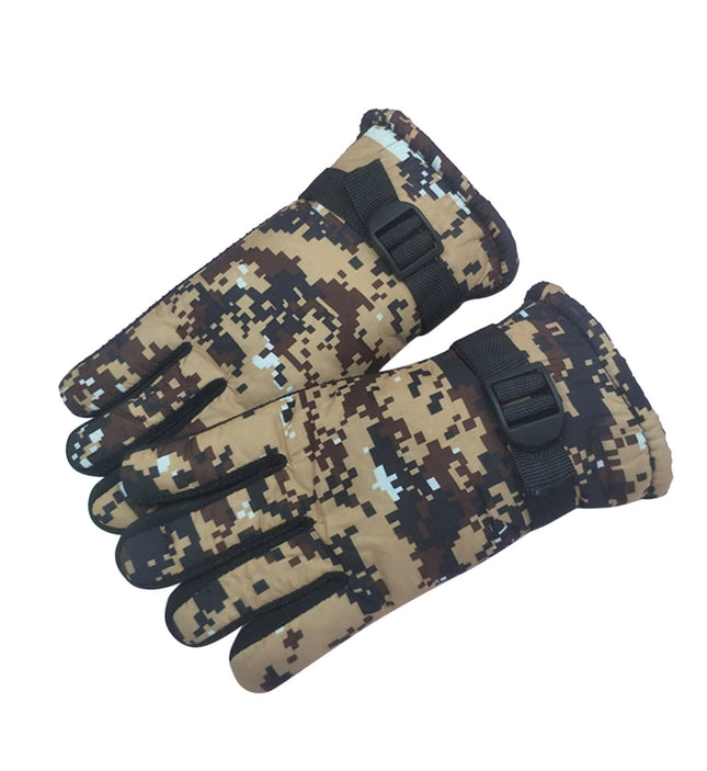 TAIAOJING Kids Winter Snow Ski Gloves Kids Winter Warm Windproof Cold Weather Outdoor Sports Gloves