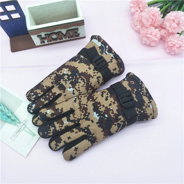 TAIAOJING Kids Winter Snow Ski Gloves Kids Winter Warm Windproof Cold Weather Outdoor Sports Gloves – product detail
