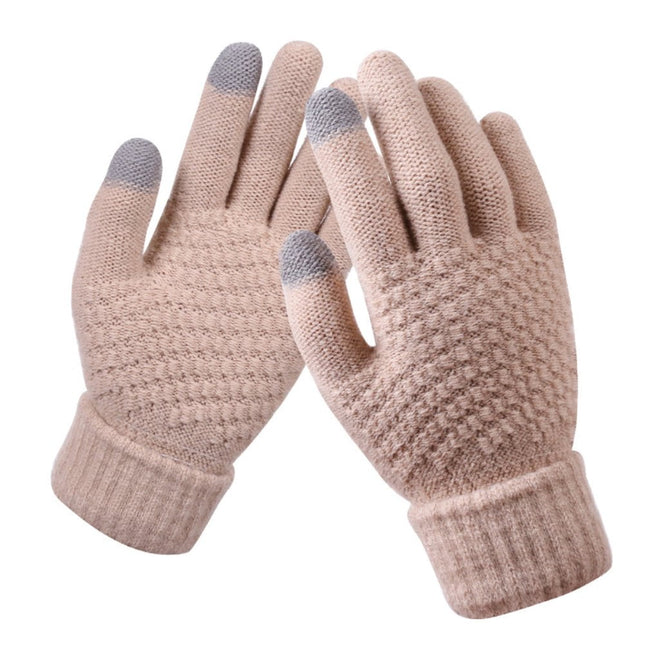 Dalrosia Women's Winter Touch Screen Gloves Warm Fleece Lined Knit Gloves Elastic Cuff Winter Texting – product detail