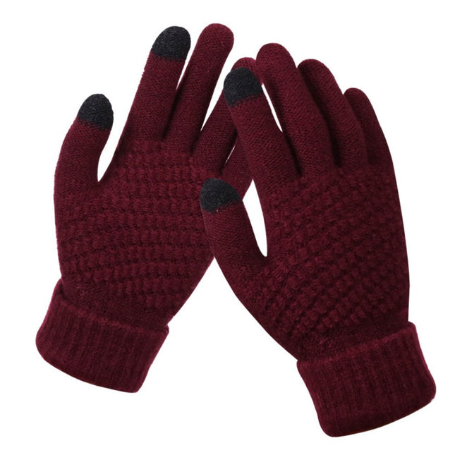 Dalrosia Women's Winter Touch Screen Gloves Warm Fleece Lined Knit Gloves Elastic Cuff Winter Texting – product detail