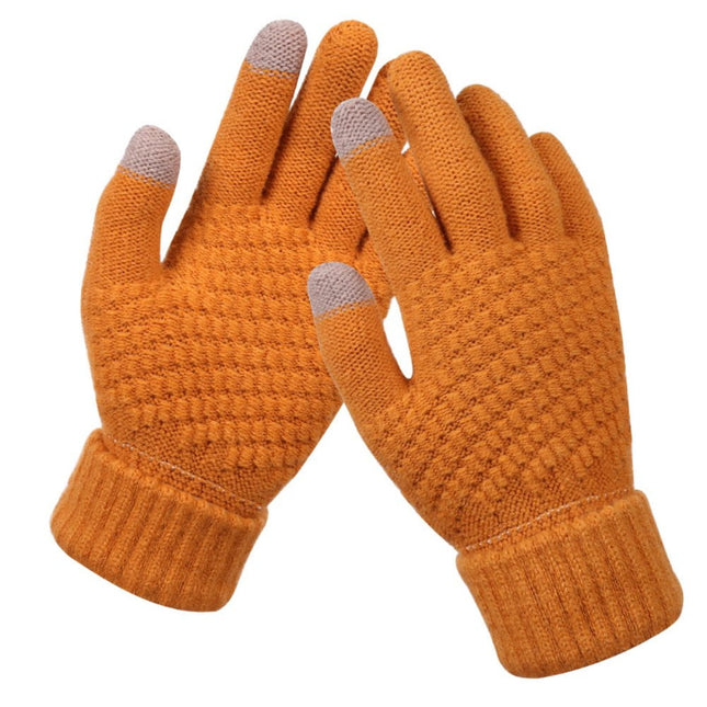 Dalrosia Women's Winter Touch Screen Gloves Warm Fleece Lined Knit Gloves Elastic Cuff Winter Texting – product detail