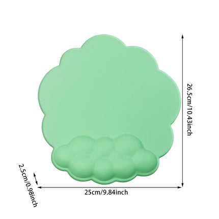 GHSOHS Ergonomic Mouse Pad with Wrist Support Cute Cloud Shape Wrist Pad Memory Cotton Keyboard Hand Rest Non Slip Wrist Pad Non-Slip Mousepad for Computer Laptop I