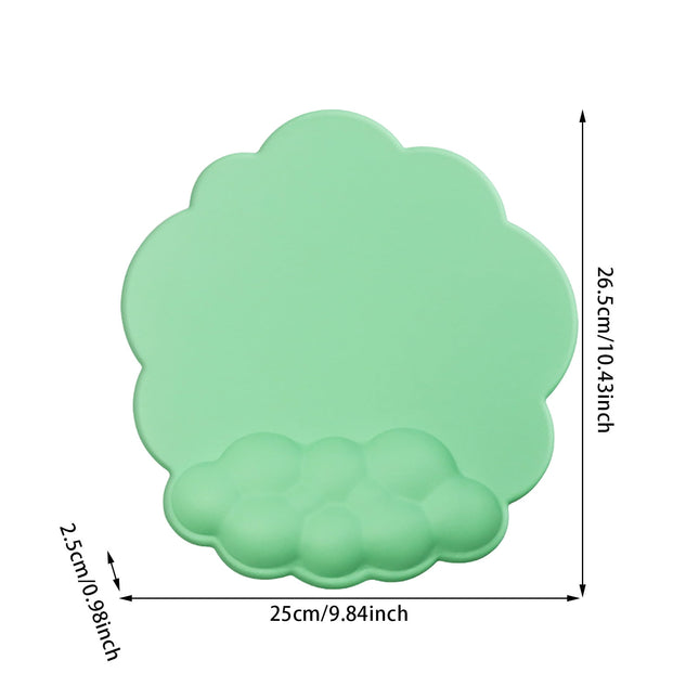 GHSOHS Ergonomic Mouse Pad with Wrist Support Cute Cloud Shape Wrist Pad Memory Cotton Keyboard – product detail