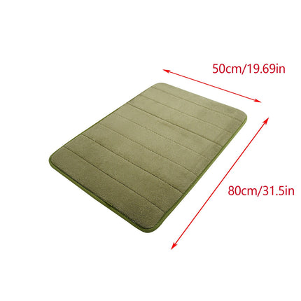 Tyidzon Soft Absorbent Bath Mat Non Slip Bathroom Rugs Quick Dry Washable Bathroom Rug for Home Bathroom Entrance Shower Floor 20 x 32 Inch Green