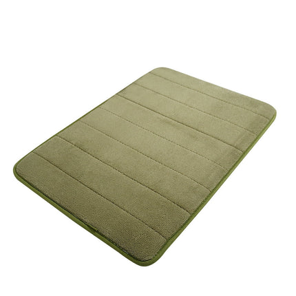 Dmlowu Bathroom Rugs - Ultra Absorbent Non-Slip Floor Bath Mat, Super Soft Shower Mat for Bath Tub, Machine Washable 16x24" (Brown) #A-Green