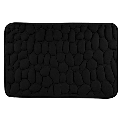 Dmlowu Bathroom Rugs - Ultra Absorbent Non-Slip Floor Bath Mat, Super Soft Shower Mat for Bath Tub, Machine Washable 16x24" (Brown) #C-Black