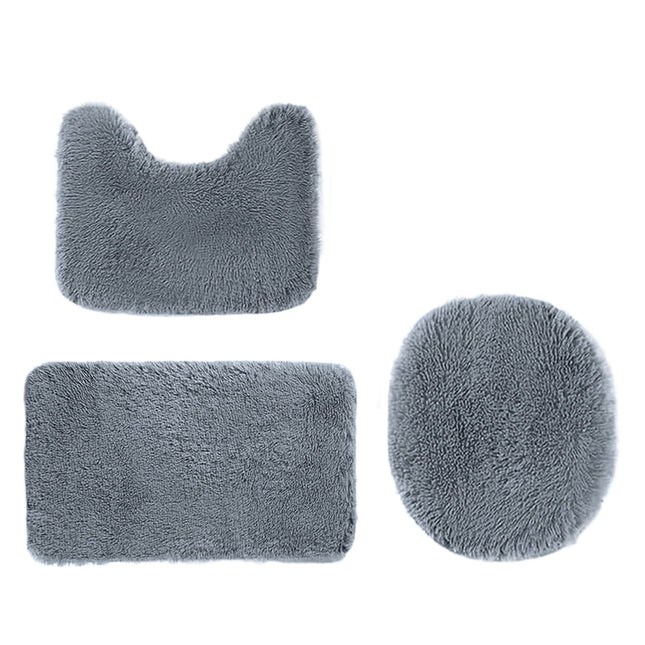 PALIFEUR Bathroom Rugs Sets Non-Slip Bath Mat Set 3 Piece Soft Comfortable Washable Bathroom Mat – product detail