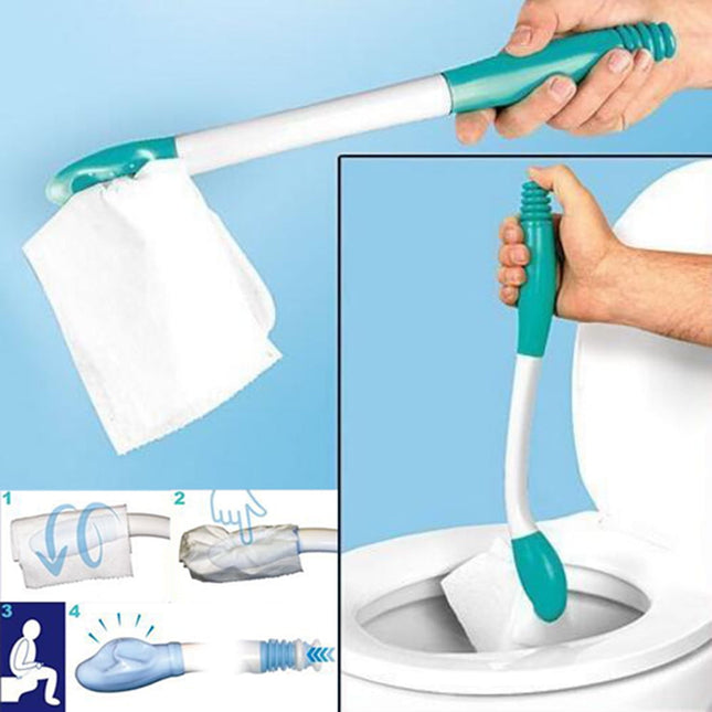 PALIFEUR Butt Wiper Tool Long Reachs Comfortable Wipe Toilet Aid Wipe Assist for Toileting for Pregnant