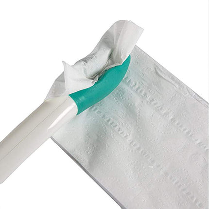 PALIFEUR Butt Wiper Tool, Long Reachs Comfortable Wipe Toilet Aid, Wipe Assist for Toileting for Pregnant Woman, Obese, Elderly, Disability Green