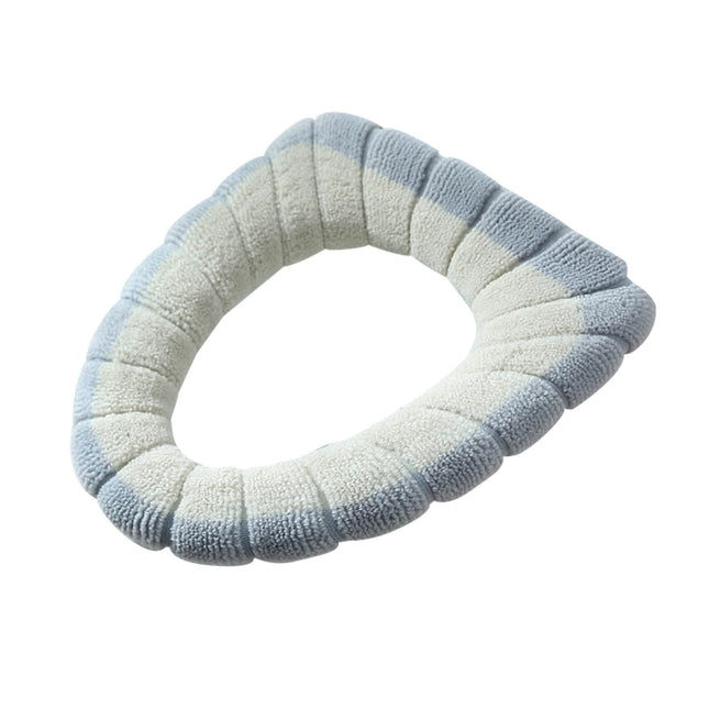 PALIFEUR Toilet Seat Cushion Soft Thicker Knitting Cotton Bathroom Toilet Seat Cover Non Slip – product detail