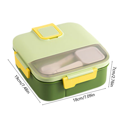 Xuniizn Bento Box Adult Lunch Box, Containers for Adults Men Women, Lunchable Food Container with Utensils, Sauce Jar, Muffin Liners, Microwave & Dishwasher Safe Green#1