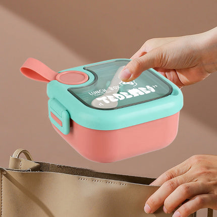 Xuniizn Bento Box Adult Lunch Box, Containers for Adults Men Women, Lunchable Food Container with Utensils, Sauce Jar, Muffin Liners, Microwave & Dishwasher Safe Pink#2