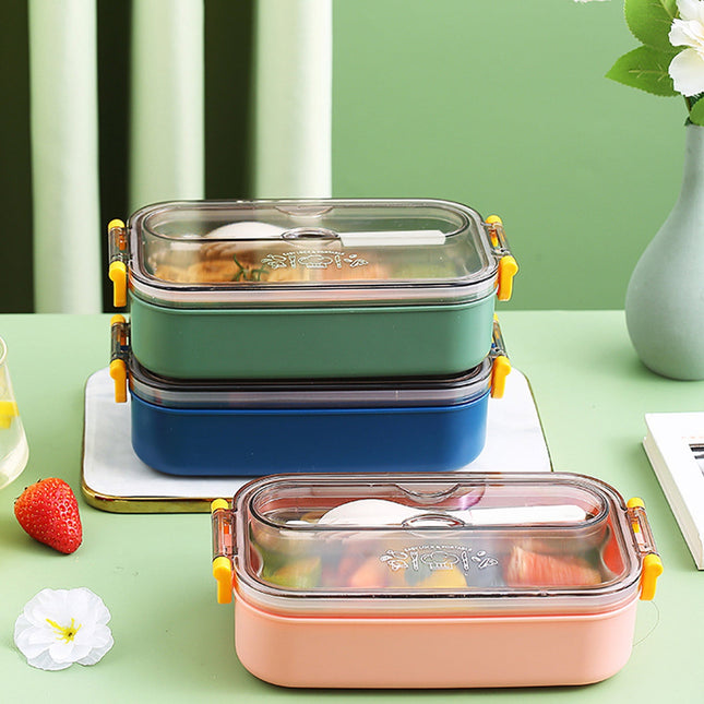 Xuniizn Bento Box Adult Lunch Box Containers for Adults Men Women Lunchable Food Container with in Pink