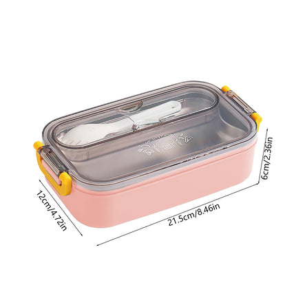 Xuniizn Bento Box Adult Lunch Box, Containers for Adults Men Women, Lunchable Food Container with Utensils, Sauce Jar, Muffin Liners, Microwave & Dishwasher Safe Pink#6