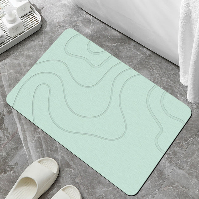 PALIFEUR Stone Bath Mat 16x24 Quick Drying Diatomaceous Earth Bath Mat Super Absorbent Non Slip