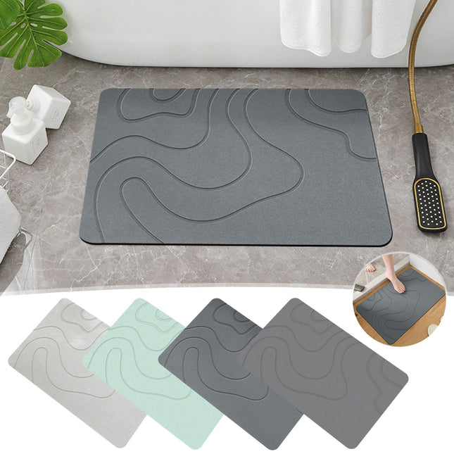 PALIFEUR Stone Bath Mat 16x24 Quick Drying Diatomaceous Earth Bath Mat Super Absorbent Non Slip – product detail