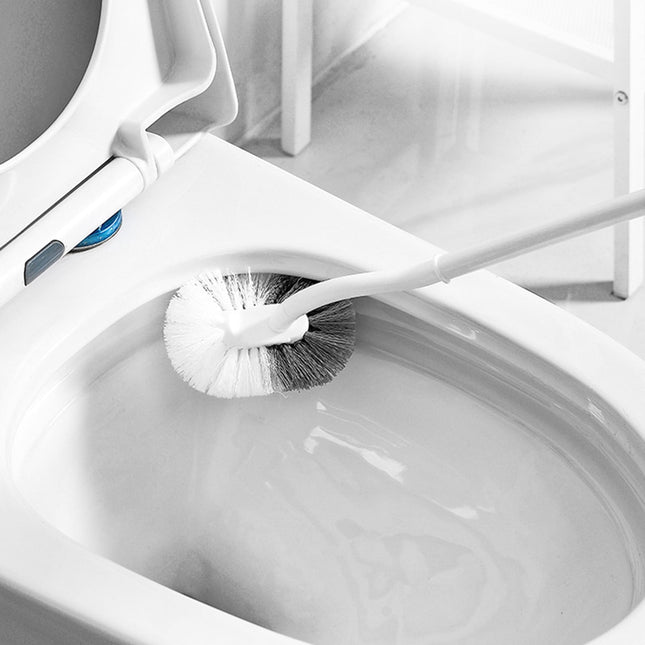 Tyidzon Bathroom Toilet Bowl Brush Curved Design Toilet Brush for Deep Cleaning Under Rim Easy