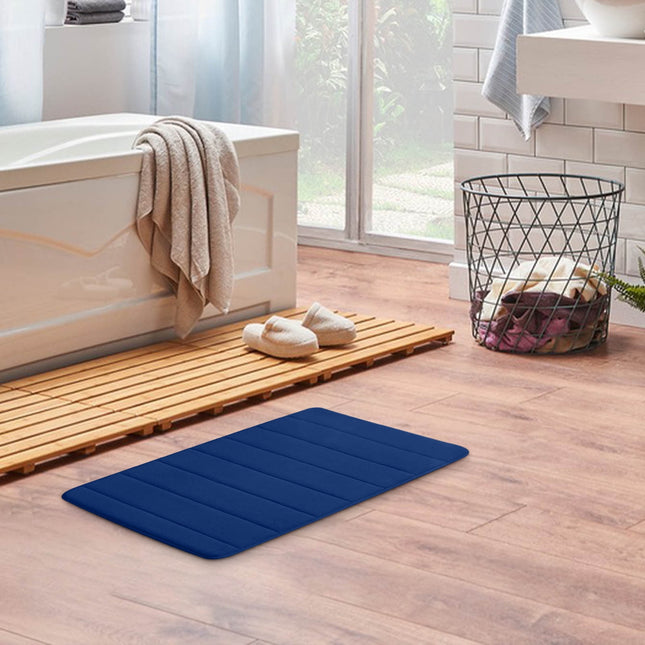 Memory Foam Bath Mat with Cobblestone Design Super Soft & Quick-Dry Bathroom Rugs Machine – product detail